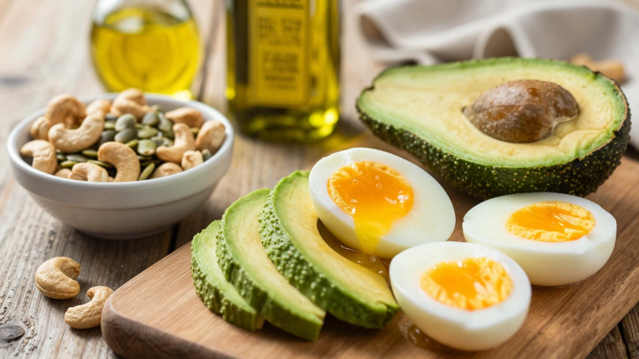 Полезные жиры: авокадо, яйца и орехи для мужского здоровья